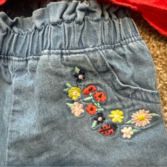 CARTERS | Eyelet shirt and embroidered pants set | LIKE NEW | SIZE NB - Picture 5 of 5